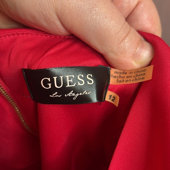 Guess Los Angeles Red Phoebe Halter Dress 12 - Picture 7 of 7